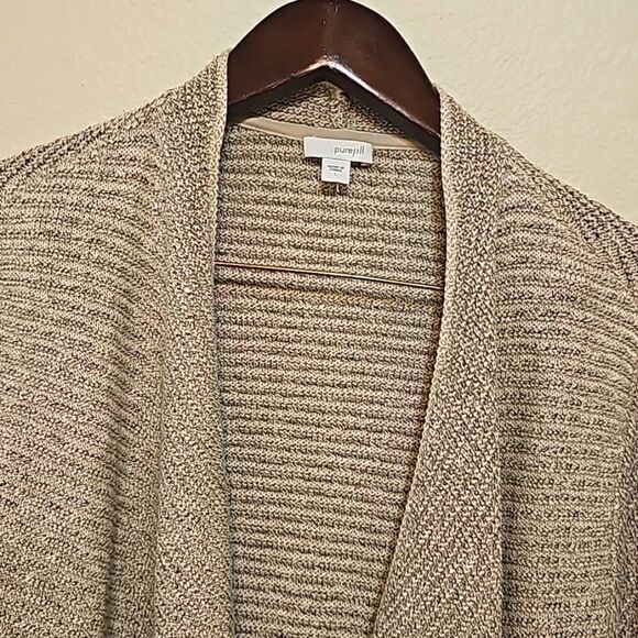 J. Jill cascade cardigan sweater size large - Picture 2 of 7